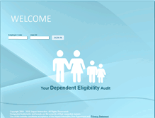 Tablet Screenshot of mydependents.com